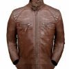 CozzyCo-Brown-Motorcycle-Jacket:-Timeless-Ride