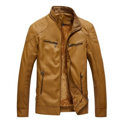 Zip-Up-in-Style-CozzyCo-Men's-Leather- Jacket