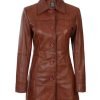 Timeless-Elegance-CozzyCo-Brown- Leather-Coat