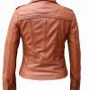 Chic-in-Tan-CozzyCo's-Leather-Jacket